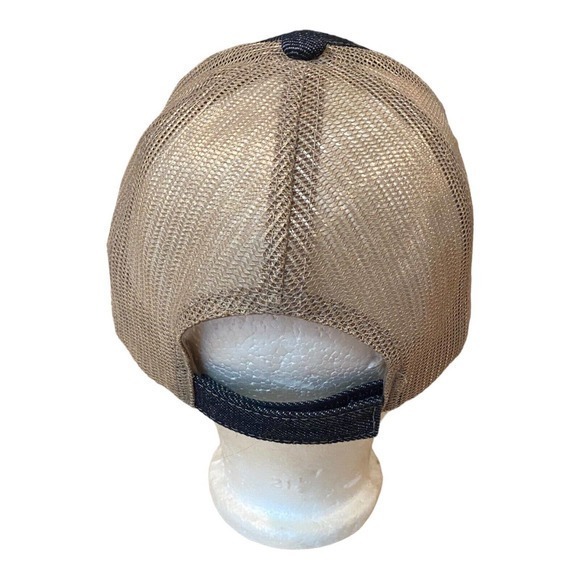 PANERA Hat Baseball Ball Cap ADJUSTABLE Adult Denim Mesh‎ Back Embroidered Logo - Picture 3 of 5